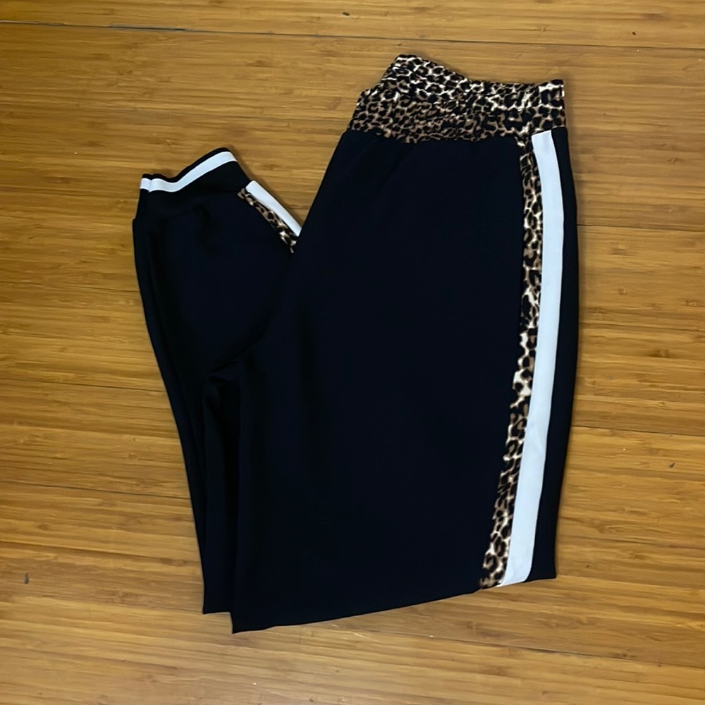 Zara Leopard Print Track pants